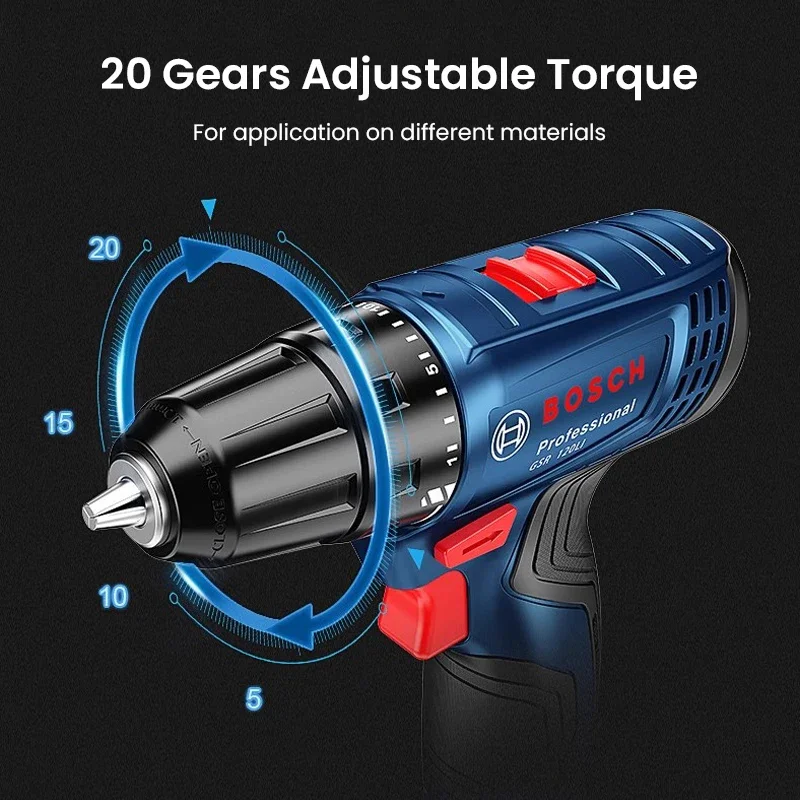 Bosch GSR120-LI Electric Drill - đánh giá và giá Power Tools Professional