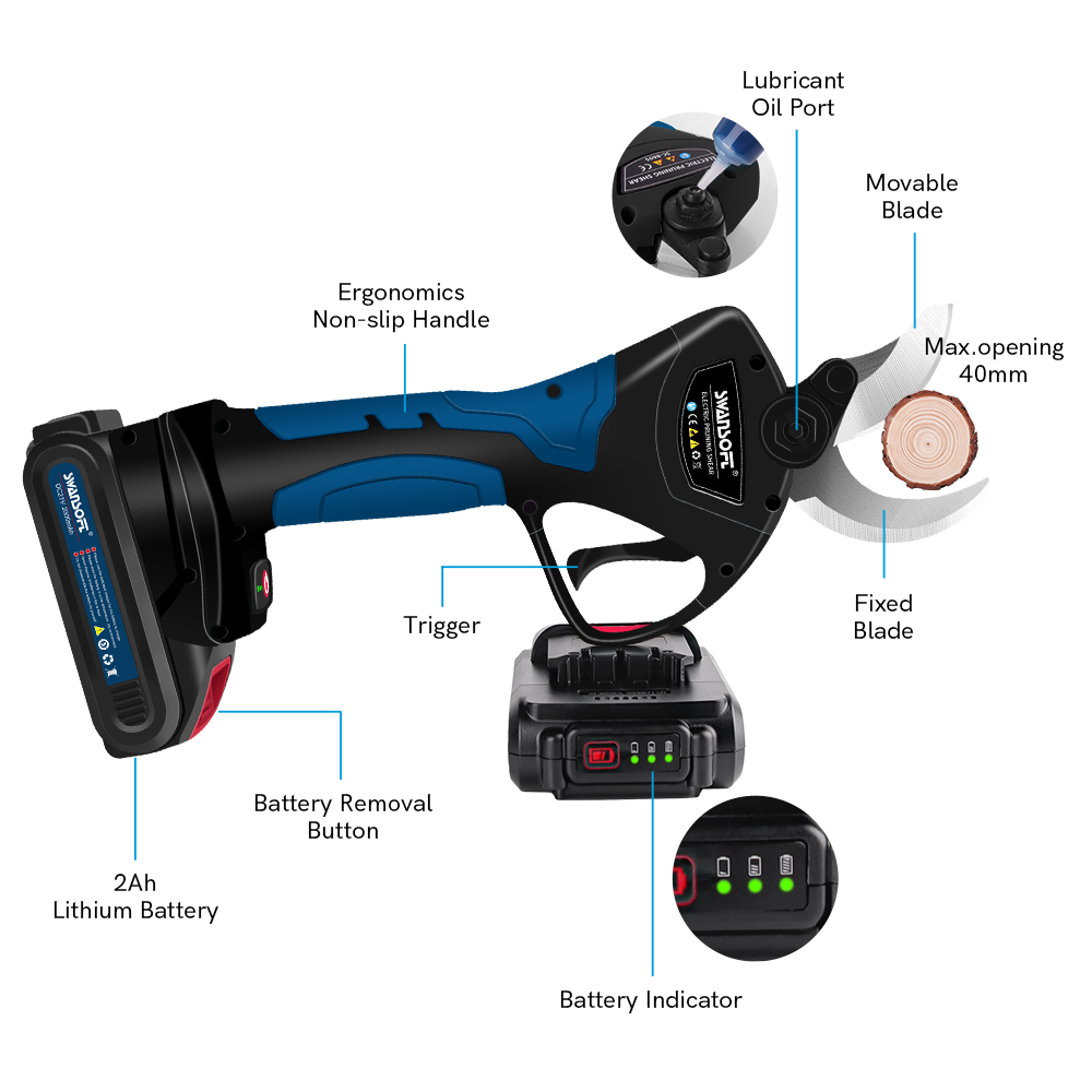 Electric Pruning Shears 40MM S - đánh giá và giá Power Tools In Electrical