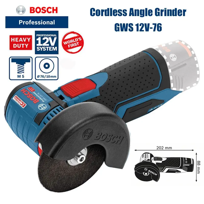 Bosch  GWS 12V-76 Professional - đánh giá và giá Power Tools Professional