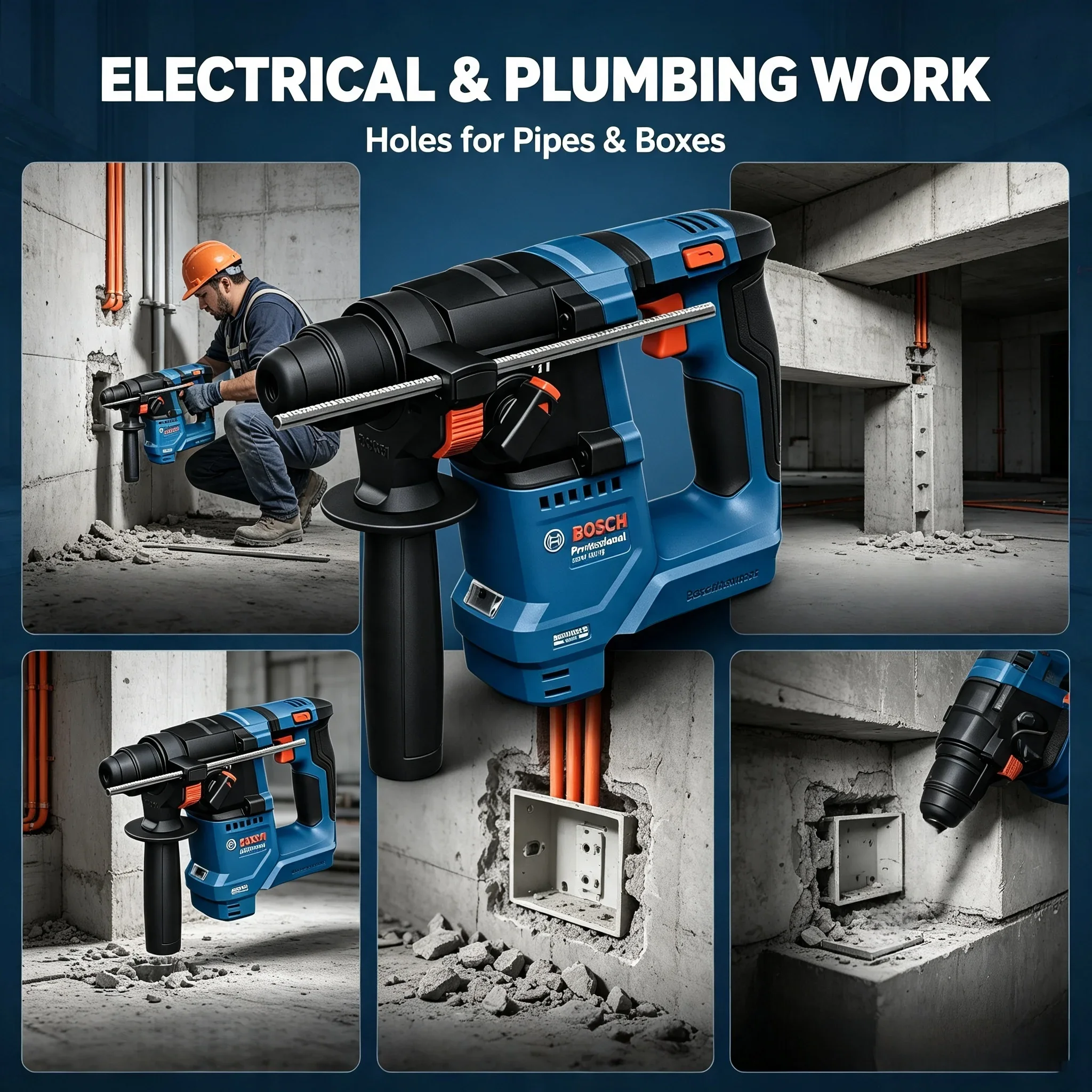 Bosch GBH 18V-18 Cordless Rota - đánh giá và giá Power Tools Professional
